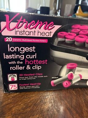 Extreme Conair Instant Heat Pink Ceramic Heated Rollers - 20-Pack